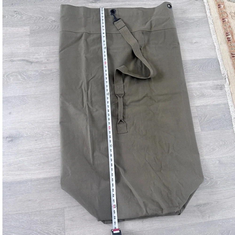 Military Style Olive Drab Canvas Duffel Bag Sea Bag Laundry Travel Bag 50x30